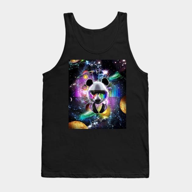 DJ Panda Tank Top by Random Galaxy